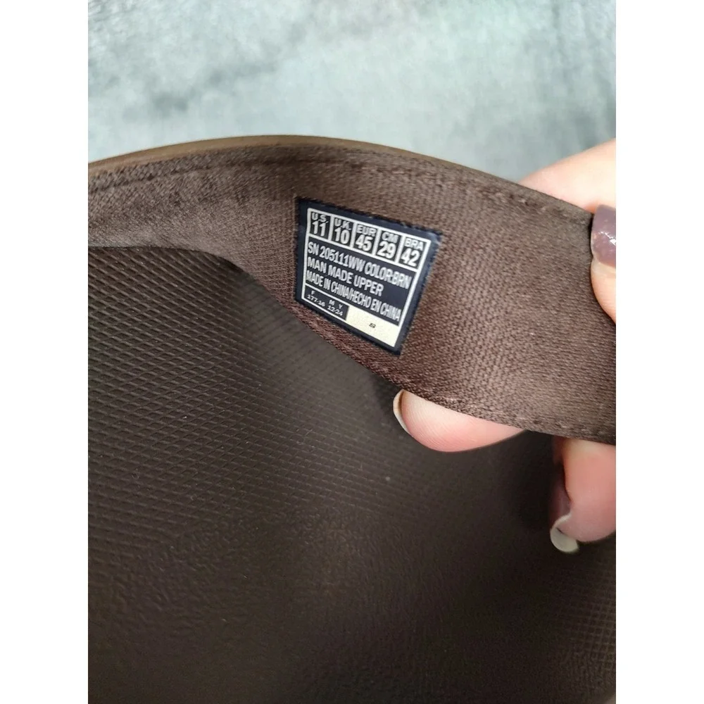 Man's Sandals Skechers Relaxed Fit Flip Flop‎ Brown 11